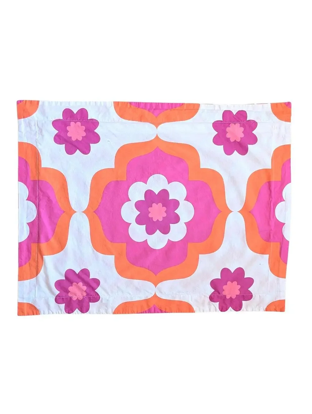 Jonathan Adler Happy Chic Pillow Sham with Vivid Pink & Orange Pattern